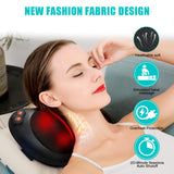 iKristin Back Massager, Shiatsu Neck Massager with Heat, Electric Back Massager for Shoulder, Back, Leg, Deep Tissue Kneading Massage to Relief Muscles, Massage Pillow Gift for Mom/Dad/Women/Men