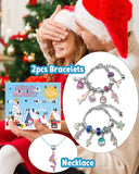 Christmas Advent Calendar 2023, Advent Calendars for Kids/Girl/Teens/Teenagers/Adult Women, Little Mermaid Charm Bracelet Jewelry Making Kit for Girls Crafts Mermaid Accessories, Gift for Girls 4-12