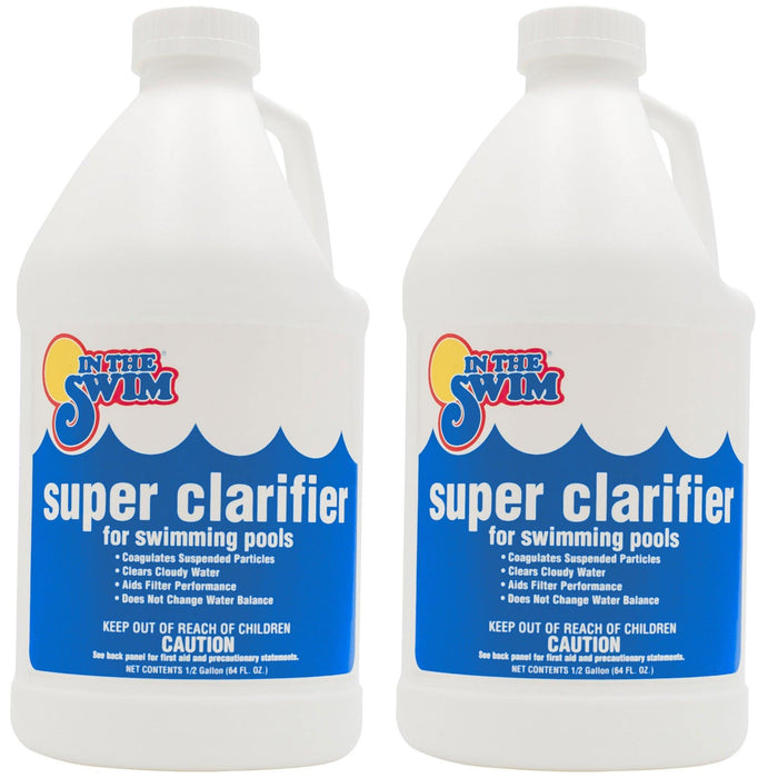 In The Swim Super Clarifier – Fast-Acting, Highly Concentrated Pool Water Clarifier for Crystal Clear Water & Improved Filter Efficiency – for Sand & Cartridge Filters - 1 Gallon