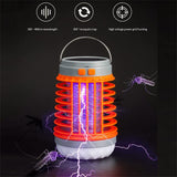 Multiplen Multifunctional Solar Camping Mosquito zapper Lamp, 2024 New Outdoor Waterproof Mosquito zapper Lamp, Portable 3 In 1 Cordless Mosquito zapper Lamp, Suitable for Home, Camping, Picnic (2pcs)