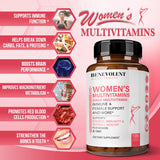 Multivitamin for Women - Supplement for Energy, Immunity, & Female Support - Daily Vitamins for Women with Biotin, Calcium, Magnesium - Non-GMO, Vegetarian Women’s Multivitamin - 120 Caps