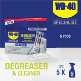 WD-40 Specialist Degreaser and Cleaner EZ-PODS, Customizable Industrial-Strength Concentrate, Multi-Surface Cleaning Solution, 6-Pack of 5-Count, 30 PODS Total