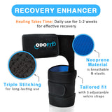 ODOFIT Ortho Sciatica Pain Relief Hip Brace - Compression Groin Support Wrap for Men and Women - Effective Thigh, Hamstring Sleeve and Hip Pain Relief - Left Leg