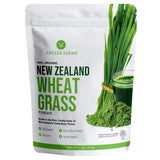 Antler Farms - 100% Pure, Organic, New Zealand Wheatgrass Powder, 40 Servings, 200g - Raw, Vegan, Gluten Free, Nutrient Rich, High Chlorophyll Wheat Grass, Detox, Essential Amino Acids, Minerals