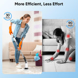 Electric Spin Scrubber, Adjustable Angle 2024 New Cordless Cleaning Brush & Extension Handle, Power Shower Scrubber with 8 Replaceable Head, 120Mins Electric Scrubber for Bathroom, Tub, Floor, Kitchen