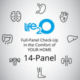 life2O 14-Panel Urine Test Strips for Urinalysis 100ct, Testing Kit for UTI, Keto, Ketosis, Protein, Specific Gravity, pH, Ketone, Bilirubin, Vitamin C, CRE, SGR & More