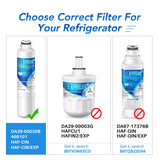 ICEPURE DA29-00020B Refrigerator Water Filter Replacement for Samsung RF28HFEDBSR, RF263BEAESR, HAF-CIN, RF263BEAESR, DA97-08006A, RF261BEAESR, DA29-00020A, RF28JBEDBSG, 46-9101, 2PACK