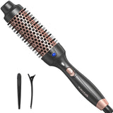 Wavytalk Pro Thermal Brush for Blowout Look, 1 1/2 Inch Ionic Heated Round Brush Makes Hair Smoother, Dual Voltage Thermal Round Brush Get Natural Curls, Easy to Use, 30S Fast Heating