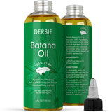 Dersie Batana Oil for Hair Growth: Dr Sebi Organic Raw Batana Oil from Honduras - 100% Pure & Natural - For Thicker & Stronger Hair - 4 FL OZ