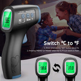 LPOW Thermometer for Adults, Non Contact Infrared Digital Thermometer for Fever, Body and Surface Thermometer 2 in 1 Dual Mode