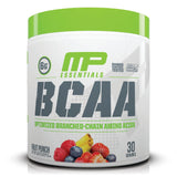 MusclePharm Essentials BCAA Powder, Pre & Post Workout Recovery Drink, Supports Muscle Recovery & Energy, Essential Amino Acids, 30 Serv, Fruit Punch