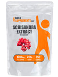 BULKSUPPLEMENTS.COM Schisandra Extract Powder - Schisandra Supplement, from Schisandra Berries - Herbal Extract, Gluten Free - 1000mg per Serving, 250g (8.8 oz) (Pack of 1)
