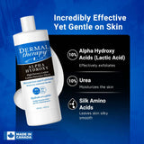 Dermal Therapy Alpha Hydroxy High Potency Lotion - Moisturizing and Exfoliating Treatment for Scaly, Flaky, Dry Skin | 10% Urea and 10% Lactic Acid | 16 fl. oz