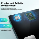 arboleaf Scale for Body Weight and Fat, High Accuracy Digital Smart Bathroom Scale, Large LED Display Weight Scale for BMI Muscle, 14 Body Composition Analyzer, 500lbs, FSA HSA Eligible