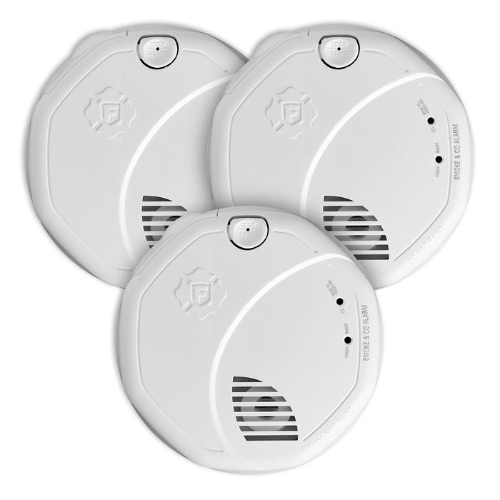First Alert SMCO100 Battery-Operated Combination Smoke & Carbon Monoxide Alarm - 3 Pack
