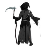 Spooktacular Creations Glowing Eyes Grim Reaper Costume for Kids, Halloween Costume for Boys, Phantom Costume-S(5-7yr)