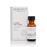 Perfect Formula Clear Gel Coat - Nail Strengthener, Keratin Nail Treatment, Clear Nail Polish - Nail Strengthener for Damaged Nails - Made In The USA .60 fl oz.