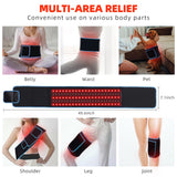 Red Light Therapy Near Infrared Therapy Belt Wrap Heating Pad for Body Back Wasit Shoulder Knee Joint Pain Relief, Faster Healing, Improve Circulation, Decrease Inflammation with Timer, Best Gift