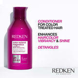 Redken Color Extend Magnetics Conditioner | For Color Treated Hair | Protects Color & Adds Shine | With Amino Acid | Sulfate-Free | 10.1 Fl Oz (Pack of 1)