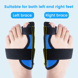 Big Toe Splint for Women & Men, Broken Big Toe Support Brace for Big Toe Fracture Fixation, Sports Sprains, Injuries, Adjustable Big Toe Protector with 2 Aluminum Bars for Day & Night Use - Right