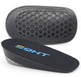 SQHT's Height Increase Insole - Gel Heel Shoe Lift Inserts, Achilles Tendon Cushion for Men and Women (Large (1" Height))