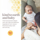 Burt's Bees Christmas Gifts, Baby Diaper Rash Ointment, Maximum Strength, 40% Zinc Oxide, 100% Natural Origin, Pediatrician Tested Stocking Stuffers, Net Weight 3 oz , Pack of 2