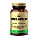 Solgar Super Ginkgo, 120 Vegetable Capsules - Full Potency (FP) - Antioxidant & Nervous System Support - Brain Health - Non-GMO, Vegan, Gluten Free, Dairy Free, Kosher - 120 Servings