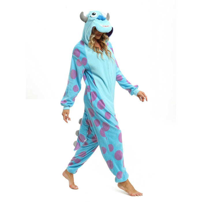 BGOKTA Halloween Animal Onesie Pajamas for Adults Costume Cosplay Homewear One Piece