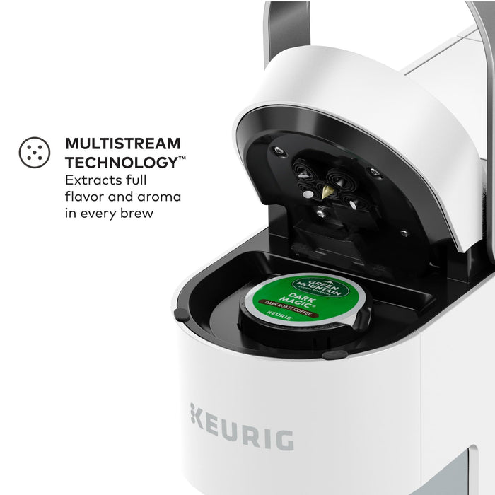 Keurig K-Slim Single Serve K-Cup Pod Coffee Maker, Multistream Technology, 3 Brew Sizes, Slim and Sleek Design, 46oz Removable Reservoir, White