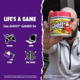 GHOST Gamer: Energy and Focus Support Formula - 40 Servings, Sour Patch Kids Redberry - Nootropics & Natural Caffeine for Attention, Accuracy & Reaction Time - Vegan, Gluten-Free