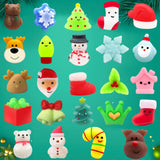 SURCVIO Christmas Advent Calendar 2023 with 24 Mochi Squishy Assorted Toys, 24 Days Countdown Calendar for Kids, Xmas Stocking Stuffers Gifts for Boys Girls Christmas Party Favor