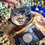 Holy Santo Organic Dried Herbs for Witchcraft Supplies Kit - 20 Witch Herbs for Spells with Crystal Spoon in Beginner Witchcraft Kit - Witchy Gifts, Wiccan Herbs and Supplies, Spell Kits For Witches