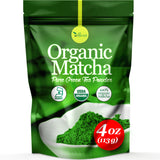 UVERNAL Organic Matcha Green Tea Powder - 100% Pure Matcha for Smoothies Latte and Baking Easy to Mix - 4oz