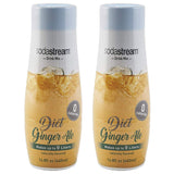 SodaStream 14.8 fl Diet Ginger Ale Syrup- Twin Pack Value Bundle