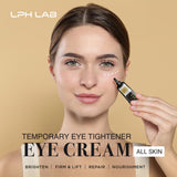 LPH LAB Eye Tightener Cream for Under Eye Bags - Instant Eye Puffiness Reducer Treatment for Dark Circles - Friming Delicate Skin Under Your Eyes Anti Aging Fine Lines, 30Ml