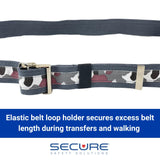 Secure 72 Inch Transfer and Walking Gait Belt for Seniors with Metal Buckle and Loop - Medical Gate Standing Assist Aid for Elderly Patients, Physical Therapy, Nurse, Caregiver, Therapist