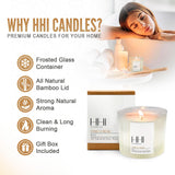 Vanilla Candle | Vanilla Musk Scented Soy Candle | A Blend of Vanilla, Cinnamon, Amber & Hint of Musk | Large Eight Ounce Single Wick Candle | Long Burn time | HHI Candles