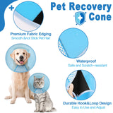 Supet Dog Cone Collar Adjustable After Surgery, Comfy Pet Recovery Collar & Cone for Large Medium Small Dogs, Elizabethan Dog Neck Collar Plastic Practical