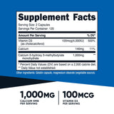 Nutricost HMB (1000mg) and Vitamin D3 (4000 IU) Supplement - 240 Capsules, 120 Servings - Gluten Free and Non-GMO