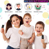 Karaoke Machine for Kids, Mini Portable Bluetooth Karaoke Speaker with 2 Wireless Mics and LED Lights for Kids Adults, Christmas Birthday Gifts Toys for Girls Boys Family Home Party