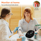 Blood Pressure Monitor Automatic Upper Arm Blood Pressure Cuff, 9"-21" Adjustable Extra Large Bp Cuff with Clear LED Display, Dual User 240 Set Memory Digital Bp Machine for Home Use with Carrying Bag