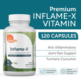 Zahler Inflame-X, Turmeric and More, Supports Healthy Inflammatory Response, 120 Capsules.