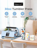 Pro 30 OZ Tumbler Heat Press Machine, EnjoyColor Mug Press for 11 OZ 15 OZ 16 OZ 20 OZ 30 OZ Straight Skinny Sublimation Tumblers, Cup Heat Press DIY Sublimation 30OZ Tumbler Press (Blue)