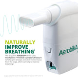 AEROBIKA OPEP Natural Phlegm and Mucus Clearance Device - Lung Exercise Therapy Unblocks and Expands Airways Helping to Improve Breathing and Reduce Cough