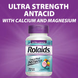 Rolaids Ultra Strength Antacid Chewable Tablets, Mint, 72-Count