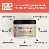 SALLYEANDER No-Bite-Me Repels Mosquitoes, Fleas, and Ticks - 8 oz - Organic Bug Repellent for Skin