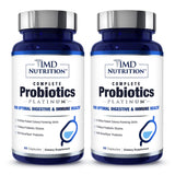 lMD Complete Probiotics Pla-Tinum-30 Capsules, Help Maintain Your Digestive Flora, Improve Immune System, Contains 11 Robust and Potent Strains (Pack of 2)