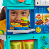 Play-Doh Kitchen Creations Busy Chef's Restaurant Playset, 2-Sided Play Kitchen Set, Preschool Cooking Toys, Kids Arts & Crafts, Ages 3+