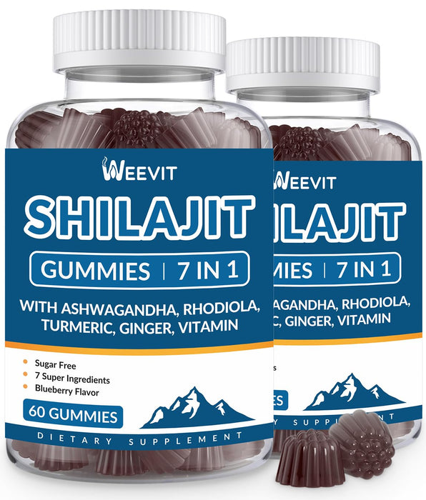 9000MG Shilajit Gummies, Sugar Free Himalayan Shilajit Supplement Shilajit Gummy for Men & Women with 85+ Trace Minerals & Fulvic Acid - Energy, Brain, Immunity Support