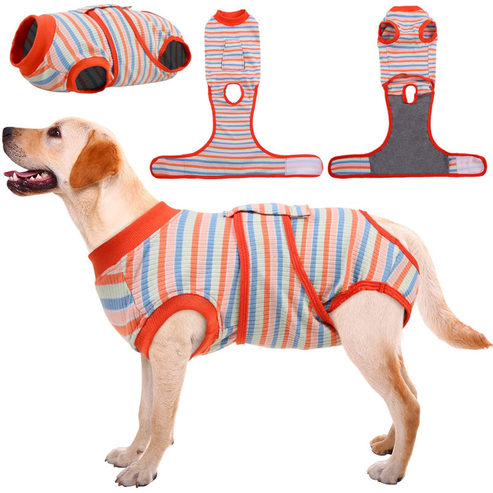 Kuoser Recovery Suit for Dogs Cats After Surgery, Professional Pet Recovery Shirt Dog Abdominal Wounds Bandages, Substitute E-Collar & Cone,Prevent Licking Dog Onesies Pet Surgery Recovery Suit